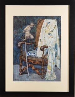 B.W.S. - 1909 Watercolour, The Chair