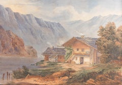 Mid 19th Century Watercolour - The Little Wooden Cottage