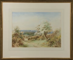 W. Hoyer - Signed & Framed 20th Century Watercolour, Windswept Shade