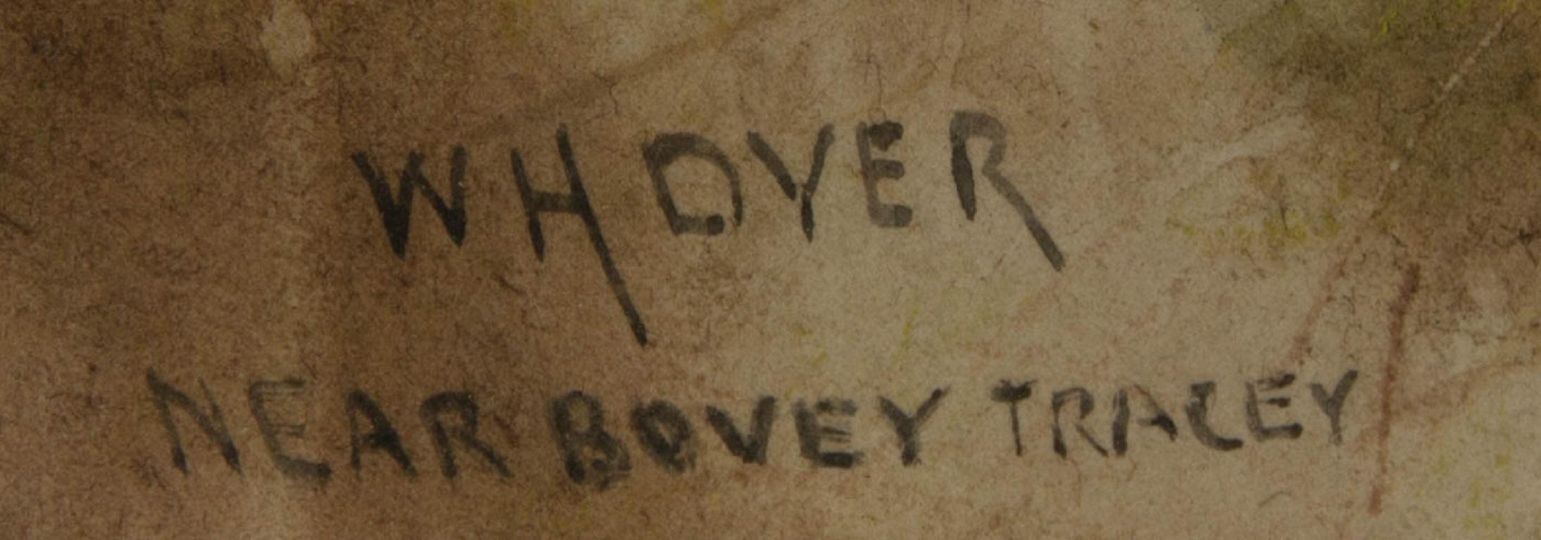 W. Hoyer - Acquerello del XX secolo firmato e incorniciato, Ombra del vento in vendita 4