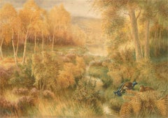 George Rankin (1864-1937) - Late 19th Century Watercolour, Game Birds & Bracken