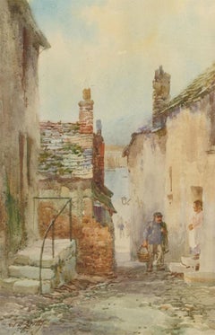 William Henry Sweet (1889-1943) - Aquarelle, pêcheur rentrant à la maison
