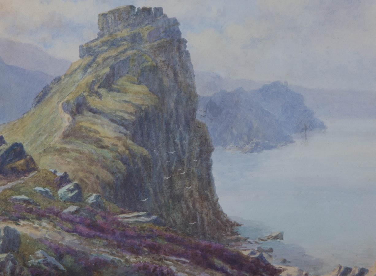 Clifford George Blampied (1896-1984) - Watercolour, Castle Rock, Lynton 2