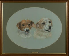 Jay Jaselton - 1998 Pastel, deux terriers