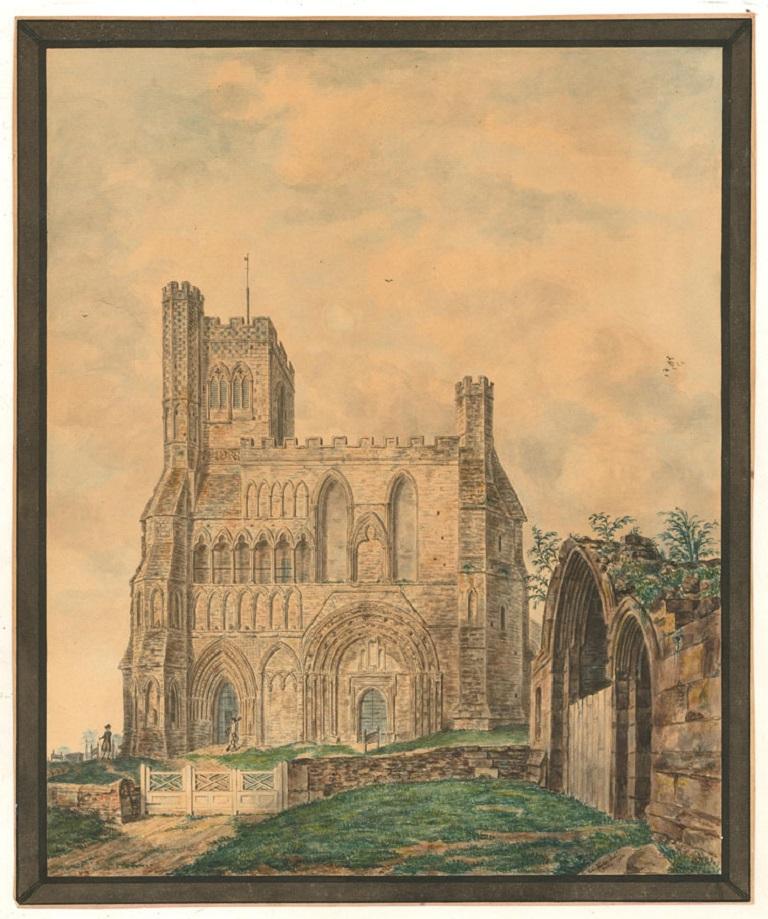 John Carter FSA (1748-1817) – Feines Aquarell von 1780, Dunstable Priory im Angebot 1