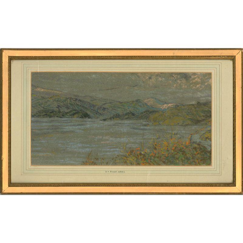 Osmond Hick Bissell ARWA PS - Mid 20th Century Pastel, Mountainous Landscape For Sale 3