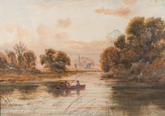 Edward Beecham Lait - Late 19th Century Watercolour, A Tranquil Day's Fishing