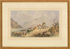 James W. Ferguson (fl.1915-1963)- Signiertes und gerahmtes Aquarell des frühen 20. Jahrhunderts