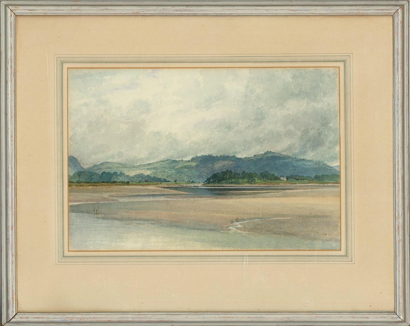 William Townley - 1952 Acquerello, Estuario di Leven, Greenodd 3