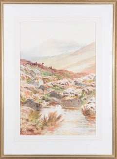 Rubens Southey (1881-1993) - Aquarell des frühen 20. Jahrhunderts, Highland Cattle