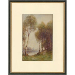 Horace Middleton R.B.A. - Aquarelle du 19ème siècle, « At the Water's Edge », signée