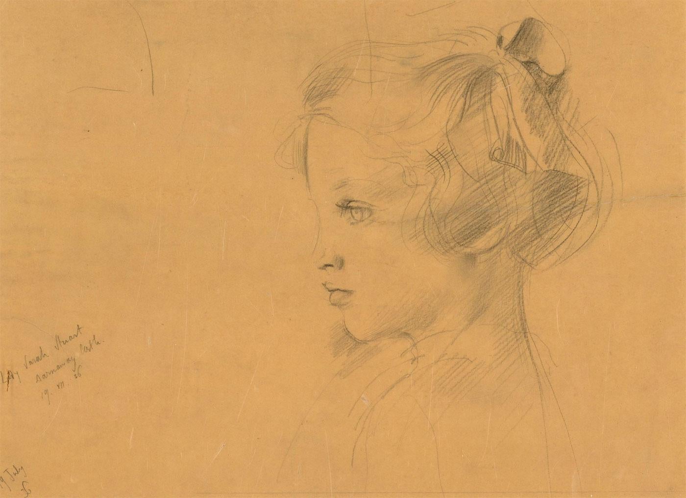 Alfred Kingsley Lawrence RA (1893-1975) - Graphite Drawing, Lady Sarah Stuart 1