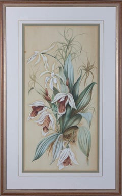 K.S. - 1889 Watercolour, Flower Study
