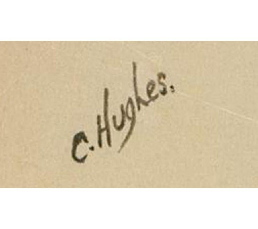 Christopher Hughes - 20. Jahrhundert Aquarell, Pfirsich und Schwarzbeere im Angebot 3