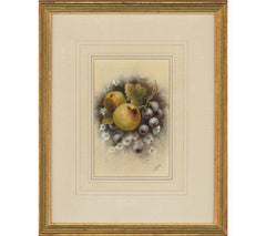 Christopher Hughes - 20th Century Watercolour, Apples and Grapes