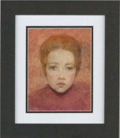 Framed Mid 20th Century Watercolour - Study of a Child