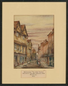 W. Clayton - 1857 Aquarell, The Rose Tavern