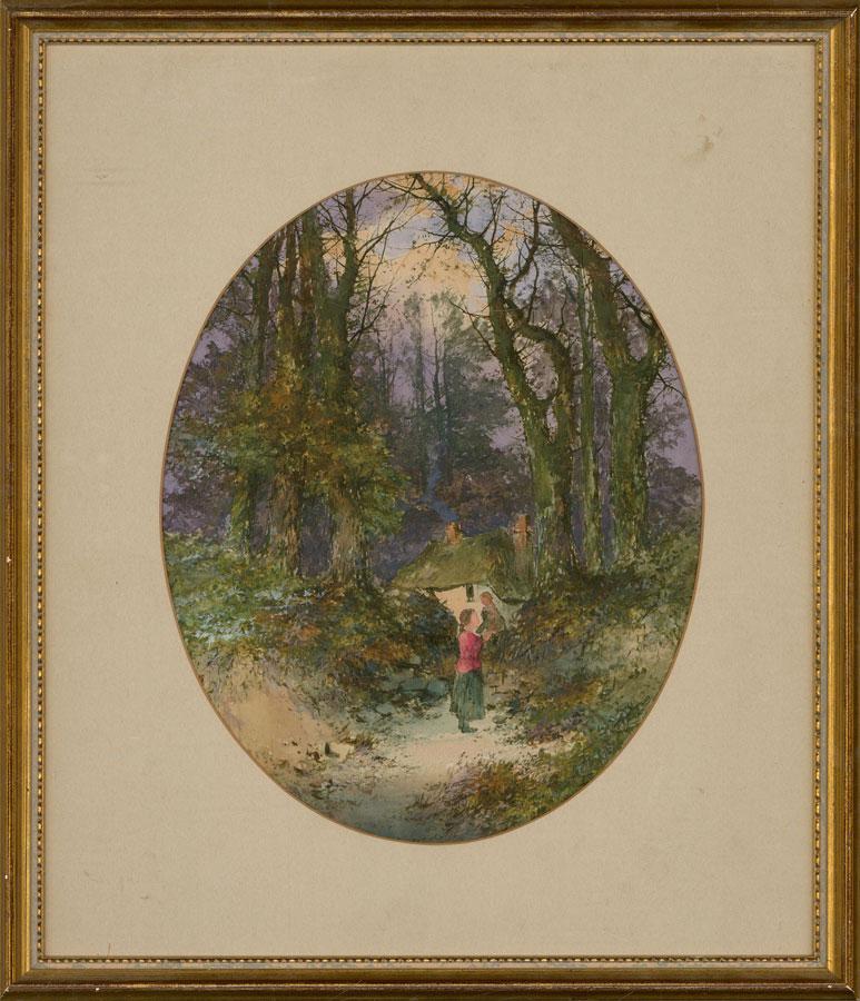 Thomas Dingle Jr. (1844-1919) - 19th Century Watercolour, A Walk In The Woods 3