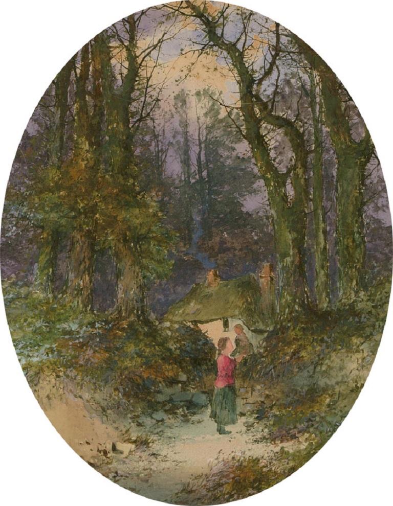 Thomas Dingle Jr. (1844-1919) - 19th Century Watercolour, A Walk In The Woods 2