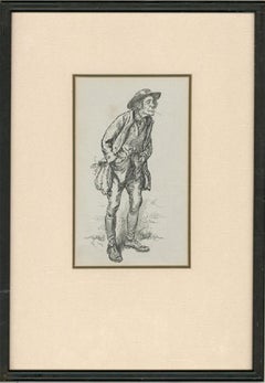 Attribut. Gordon Browne RI, RBA (1858-1932) - ca.1913 Zeichnung mit Bleistift und Tinte, Mr. Craig