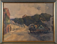 Attribut. W.H. Gerahmtes Aquarell des frühen 20. Jahrhunderts, Dunster, 1890–1943)