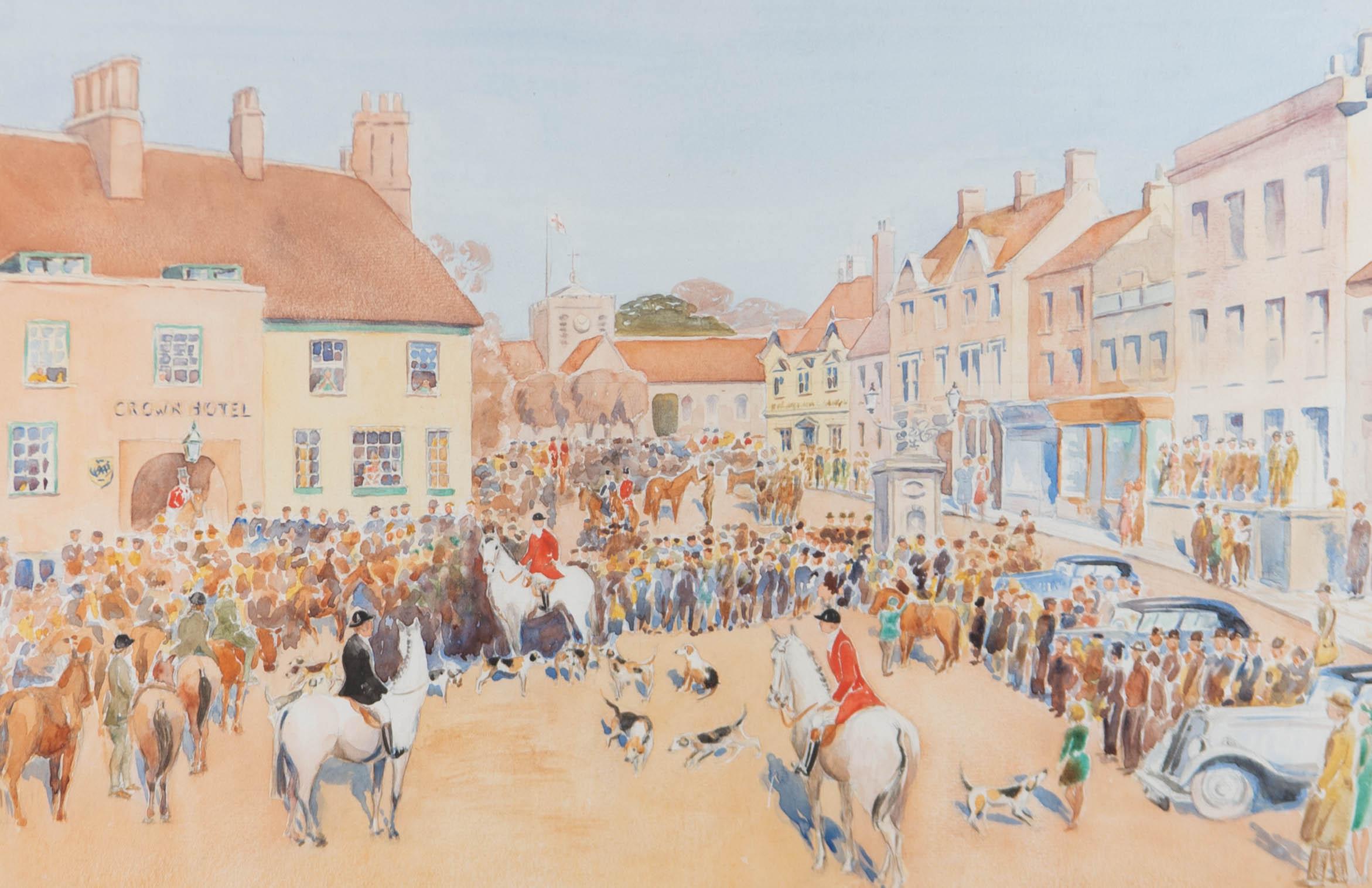 Contemporary Watercolour - Hunt Day - Art by Unknown
