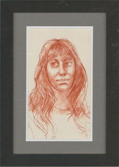 Peter Collins ARCA, 20e siècle, femme aux cheveux longs et sangle