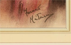 Franco Matania (1922-2006) - 20th Century Pastel, Young Girl with Red Shawl