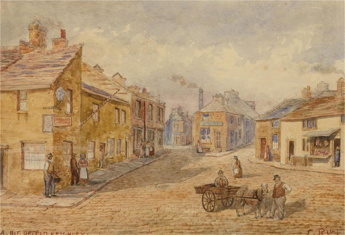 Edwin Riby (1866-1927) Late 19th Century Watercolour - A Bit Of Old Keighley - Art by Unknown