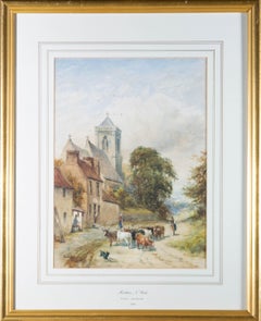 Robert Sanderson (1848-1908) - 1890, aquarelle, Middleton Church, Yorkshire