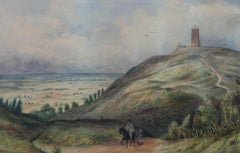 Attrib. William Gawin Herdman (1805-1882) - Watercolour, Landscape with Tower