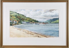 James Wallace - Signed & Framed Mid 20th Century Watercolour, Scottish Coast