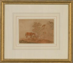 Attrib. Peter La Cave (1769-1811) - 18th Century Watercolour, Farmyard