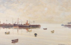 A.P. Somerville - Early 20th Century Watercolour, Sailing Craft on Calm Waters