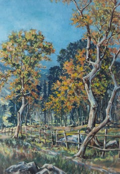 Moss Williams (1894-1975) - Signed Mid 20th Century Gouache, Summer's End