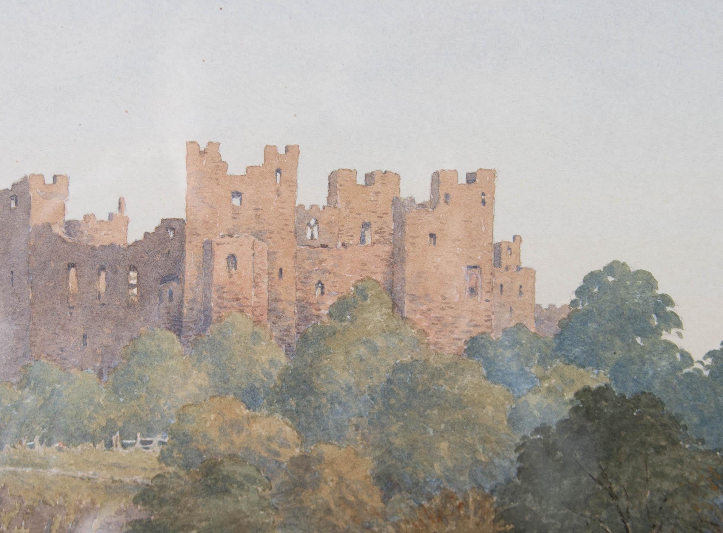 John Weston Gough (1929-2019) - Contemporary Watercolour, Ludlow Castle For Sale 3