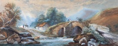 H. E. Carrington - Signed & Framed Late 19th Century Watercolour, Country Bridge