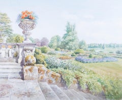 Andrew Miller - Contemporary Watercolour, An English Garden In Summer