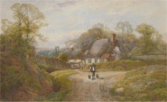 Early 20th Century Watercolour - Figure on a Country Lane