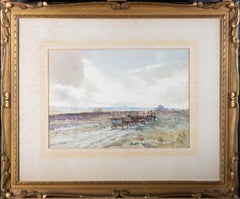 Antique Claude Hayes RI, ROI (1852-1922) - Late 19th Century Watercolour, Horse And Cart