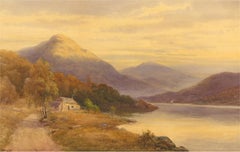 Harold Lawes (1865-1940) - 1898 Aquarell, Cottage by the Lake