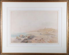 James Vivien de Fleury (1847-1902) - 1899 Watercolour, Beach Stroll
