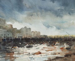 David Norman - Signed Mid 20th Century Watercolour, Harbour Scene