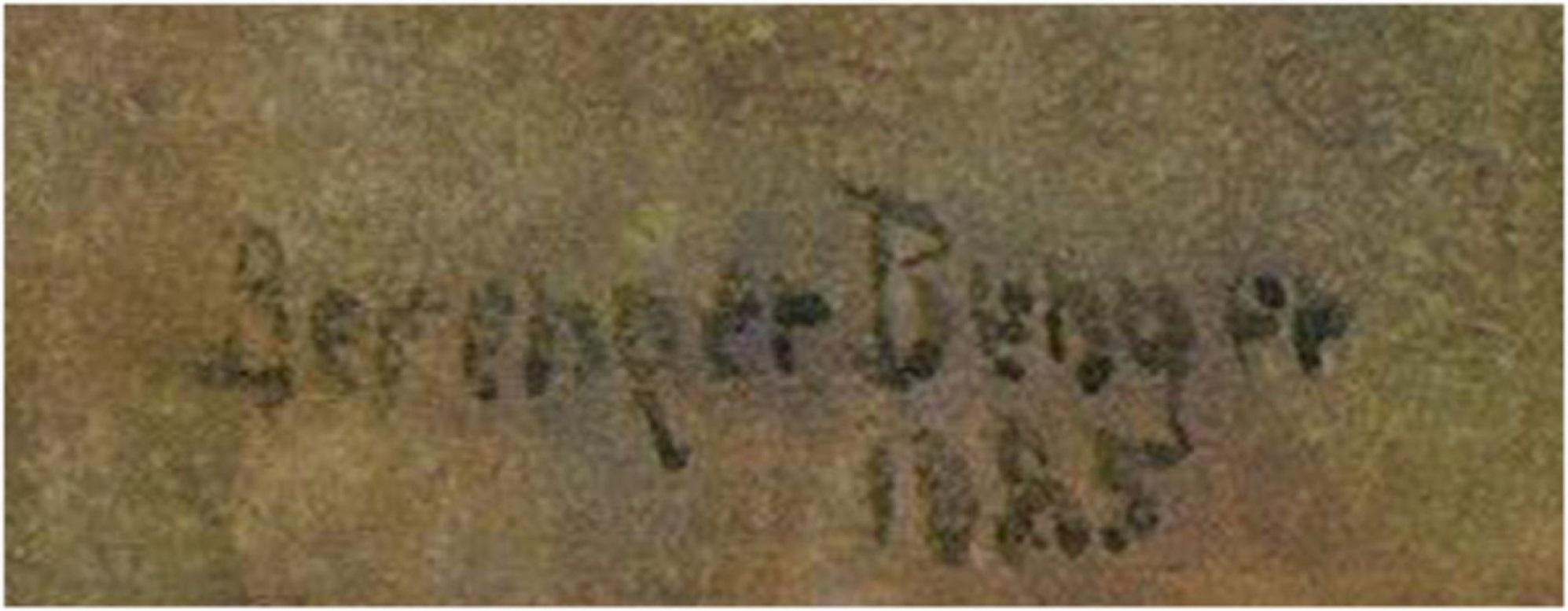 Berenger Benger RCA RBA (1868-1935) - Acquerello del 1885, Cottage con tetto di paglia 3