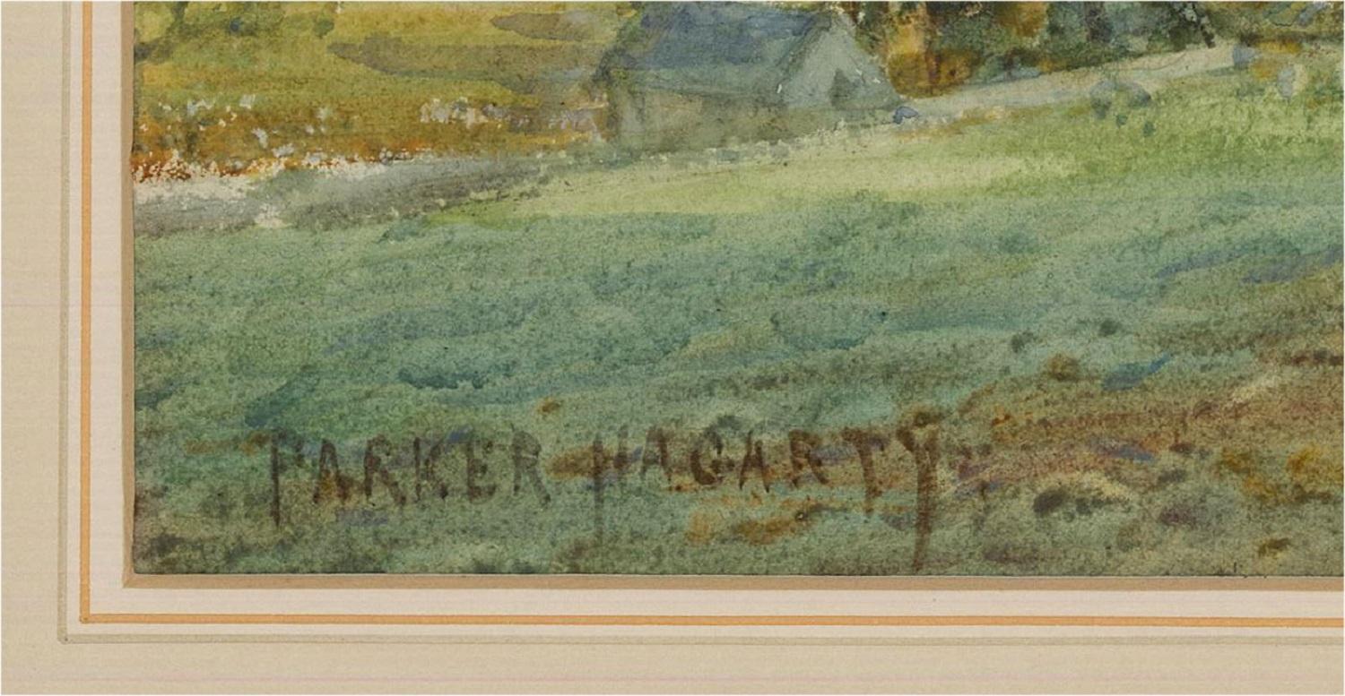 Parker Hagarty - Signed Early 20th Century Watercolour, Rural Scene For Sale 2