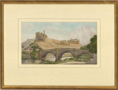 Max Ludby RI, RBA (1858-1943) - Early 20th Century Watercolour, Castle on a Hill