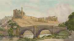 Max Ludby RI, RBA (1858-1943) - Early 20th Century Watercolour, Castle on a Hill