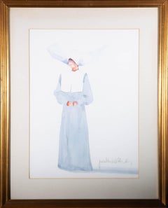 Judith Caulfield Walshe - Contemporary Watercolour, Nun