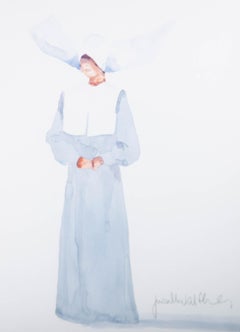Judith Caulfield Walshe - Contemporary Watercolour, Nun