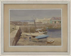 Vintage Kenneth Brookes (1897-1974) - Mid 20th Century Watercolour, Low Tide